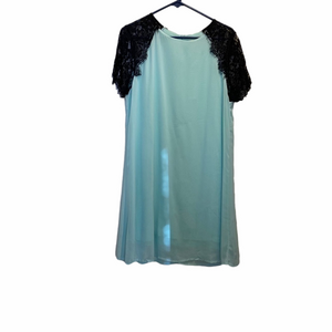 Filly Flair Vanilla Bay Teal Dress Sz Medium NWOT